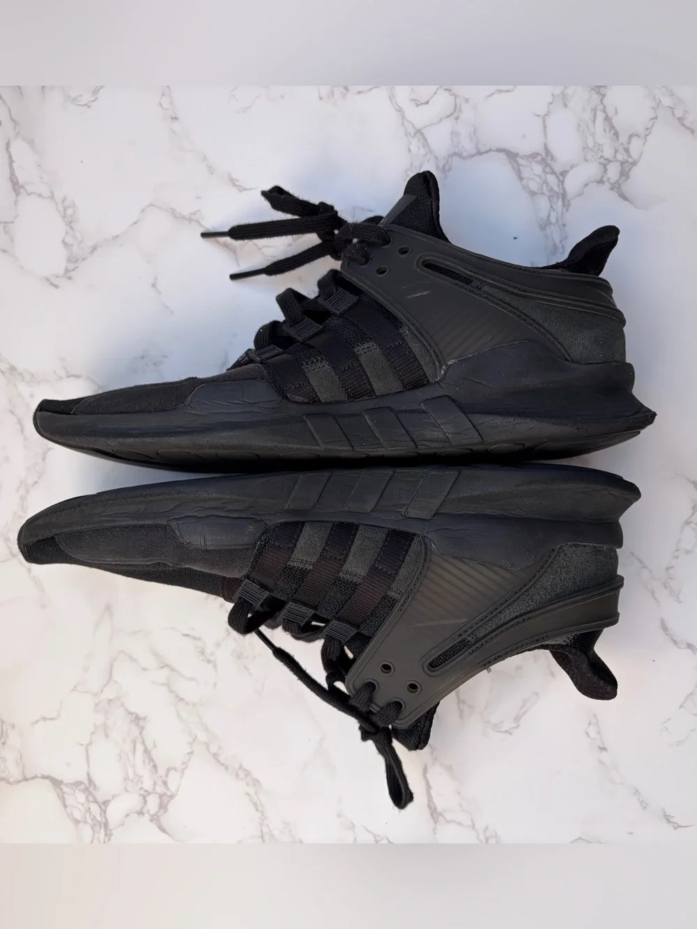 Adidas EQT Support Adv/91-16 Triple Black Athletic Shoes Men’s Size 12